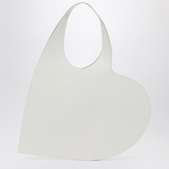 Coperni White leather Heart tote bag