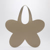 Coperni Flower beige leather tote bag