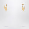 Coperni Large golden Swipe earrings
