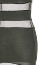 Coperni Striped Sheer Polo Dress