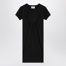  Coperni Black mini dress with heart