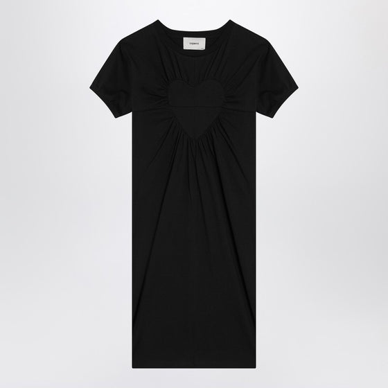 Coperni Black mini dress with heart
