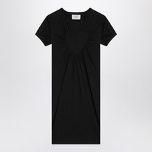  Coperni Black mini dress with heart