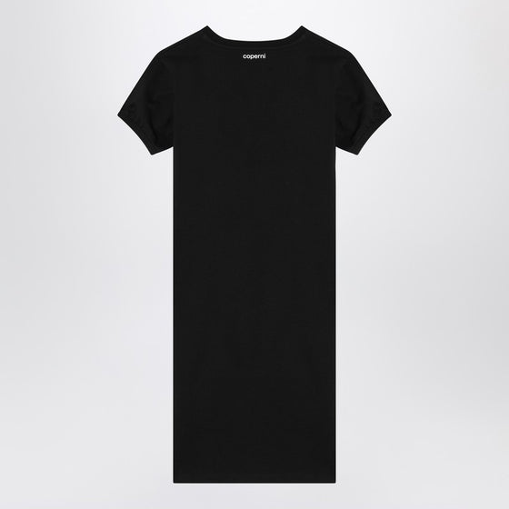 Coperni Black mini dress with heart