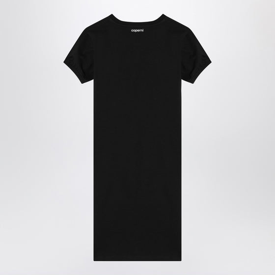 Coperni Black mini dress with heart