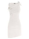 Coperni Asymmetric Flower Dress