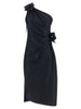 Coperni Asymmetric Mini Flower Dress