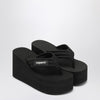 Coperni Black wedge sandal with logo