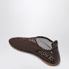 SENSO Chocolate brown mesh fabric ballet flats