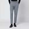 PT Torino Gray patterned wool and cashmere trousers