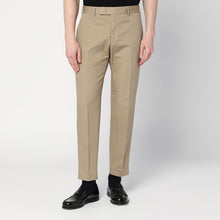  PT Torino Beige cotton and linen trousers