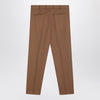 PT Torino Desert-coloured virgin wool trousers