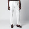 PT Torino White cotton trousers