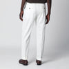 PT Torino White cotton trousers