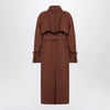Max Mara Atelier Brown rainproof gabardine trench coat