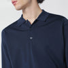 JOHN SMEDLEY Blue wool polo shirt