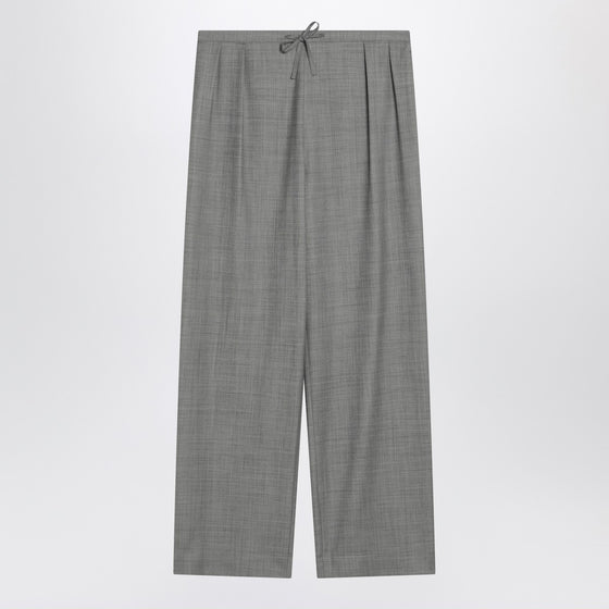 LouLou De Saison Gray wide pants with drawstring