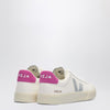 VEJA Campo sneaker in white, silver and purple leather