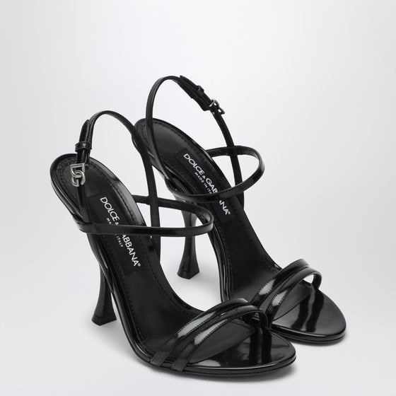 Dolce & Gabbana Dolce&Gabbana Black polished calf leather sandals