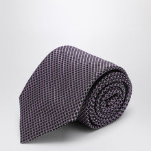  Destin Purple polka dot silk tie
