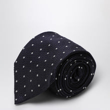  Destin Blue/white polka dot silk tie