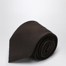  Destin Brown silk tie