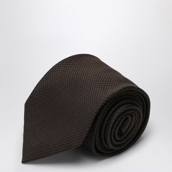 Destin Brown silk tie