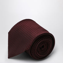  Destin Burgundy silk polka dot tie