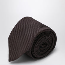  Destin Brown silk tie