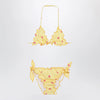 MC2 Saint Barth Yellow/white striped bikini with starfish