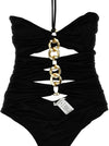 Elisabetta Franchi Chain One-piece Swimsuit