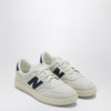 New Balance T500 white/blue suede sneaker