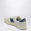 New Balance T500 white/blue suede sneaker