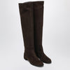 Dolce & Gabbana Dolce&Gabbana High suede boot in ebony brown