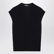  S Max Mara Navy blue wool vest