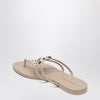 Dolce & Gabbana Dolce&Gabbana DG thong sandals in powder pink and gold