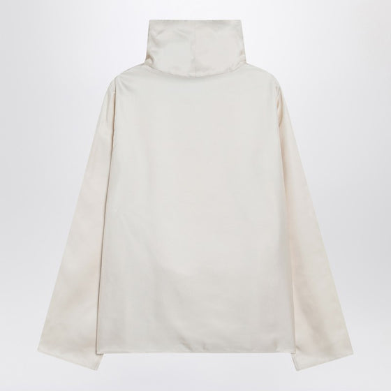 Loulou Studio Ivory Cyna silk blouse