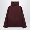Loulou Studio Plum Cyna silk blouse