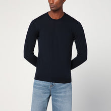  Drumohr Navy blue wool crew neck sweater