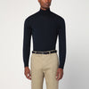 Drumohr Navy blue wool turtleneck sweater