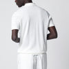 Drumohr Milk-white cotton knit polo
