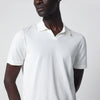 Drumohr Milk-white cotton knit polo