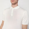 Drumohr Milky white polo shirt in cotton