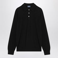  Drumohr Black cotton polo shirt