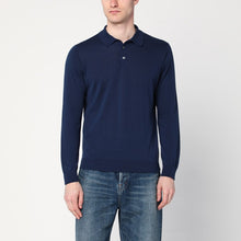  Drumohr Blue cotton polo shirt