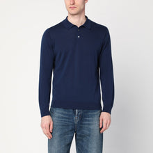  Drumohr Blue cotton polo shirt