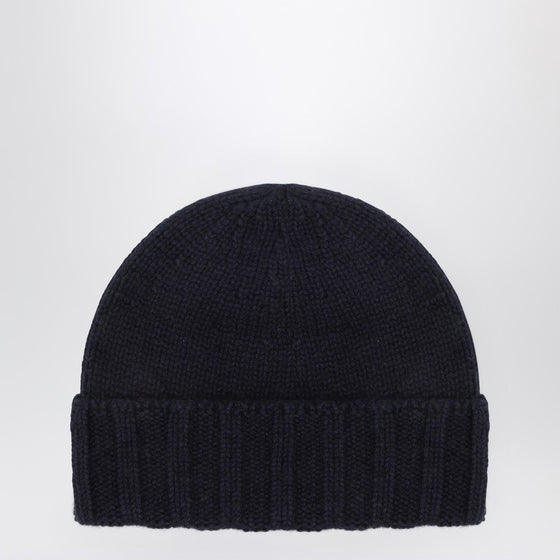 Drumohr Navy blue cashmere beret