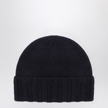  Drumohr Navy blue cashmere beret