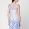P.A.R.O.S.H. Sky blue tank top in silk