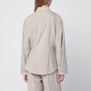 P.A.R.O.S.H. Stucco-coloured wool shirt